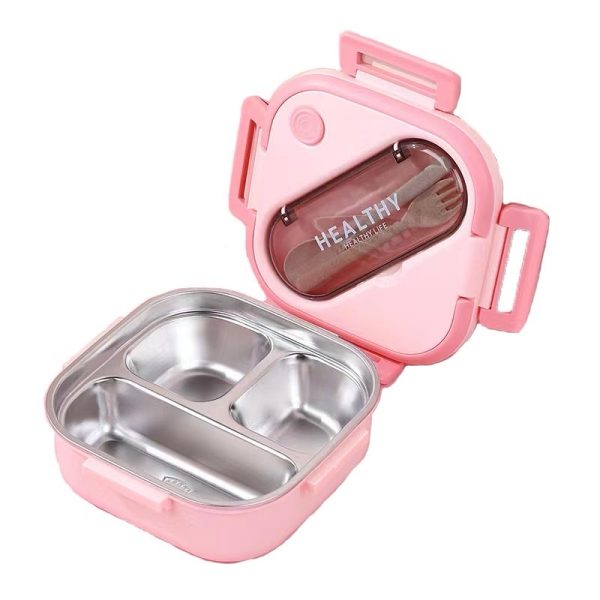 SQUARE STAINLESS STEEL LUNCH BOX
