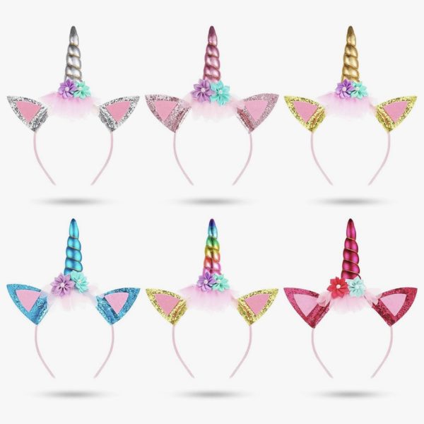 Glitter Metallic Unicorn Horn
