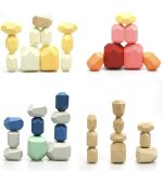 36PCS Wooden Balancing Stacking Stones Rocks