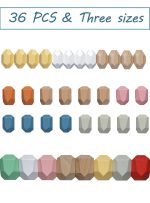 36PCS Wooden Balancing Stacking Stones Rocks - Image 2