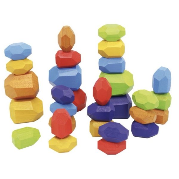 30PCS Wooden Balancing Stacking Stones Rocks