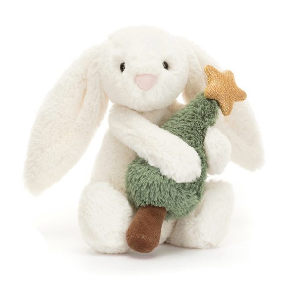 Bashful Bunny With Christmas Tree