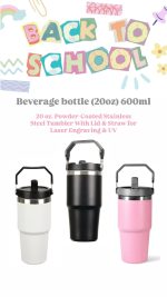 Beverage bottle (20oz) 600ml-Pink