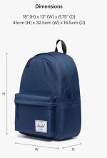 Herschel Classic XL Backpack – Navy Blue – 30L - Image 6