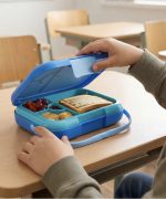 Bonfino ABS Bento Lunch Box-Blue With Handle - Image 9
