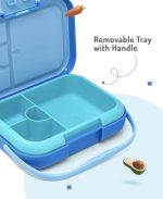 Bonfino ABS Bento Lunch Box-Blue With Handle - Image 4