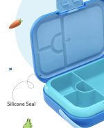 Bonfino ABS Bento Lunch Box-Blue With Handle - Image 5