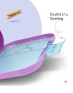 Bonfino ABS Bento Lunch Box-Pink With Handle - Image 6