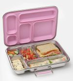 Bonfino Stainless Steel Bento Lunch Box-Pink - Image 3