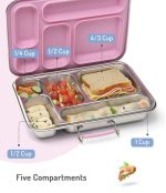 Bonfino Stainless Steel Bento Lunch Box-Pink - Image 5