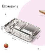 Bonfino Stainless Steel Bento Lunch Box-Pink - Image 4