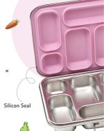 Bonfino Stainless Steel Bento Lunch Box-Pink - Image 8