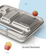 Bonfino Stainless Steel Bento Lunch Box-Blue - Image 4