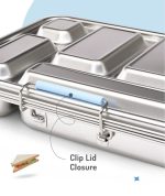 Bonfino Stainless Steel Bento Lunch Box-Blue - Image 6
