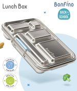Bonfino Stainless Steel Bento Lunch Box-Blue