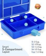 Bonfino Lunch Box with Cutlery and side dish container-Blue - Image 6