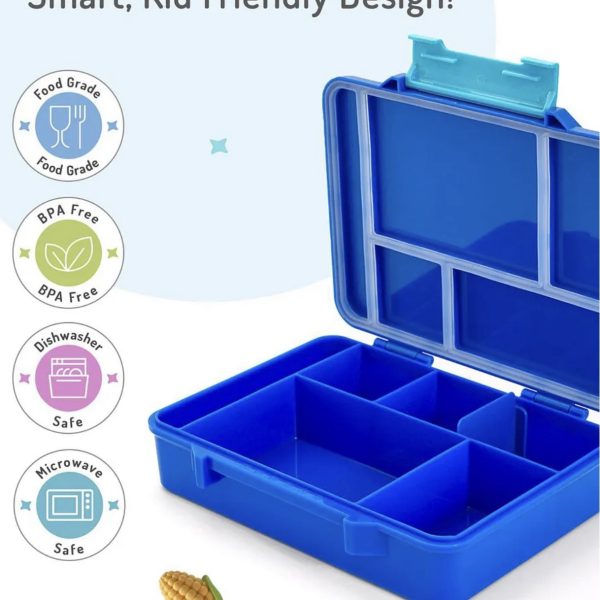 Bonfino Lunch Box with Cutlery and side dish container-Blue
