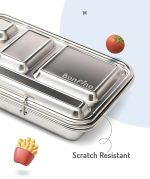 Bonfino Stainless Steel Bento Lunch Box-Gray - Image 3