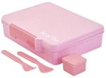 Bonfino Lunch Box with Cutlery and side dish container-Pink - Image 8