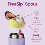 Owala 32oz FreeSip Water Bottle, Rose Quartz, Stainless Steel - Image 3